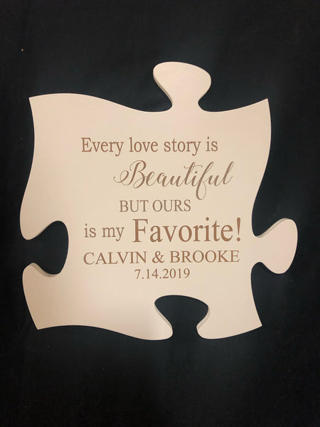 Personalized Puzzle Wall Decor. - C & A Engraving and Gifts