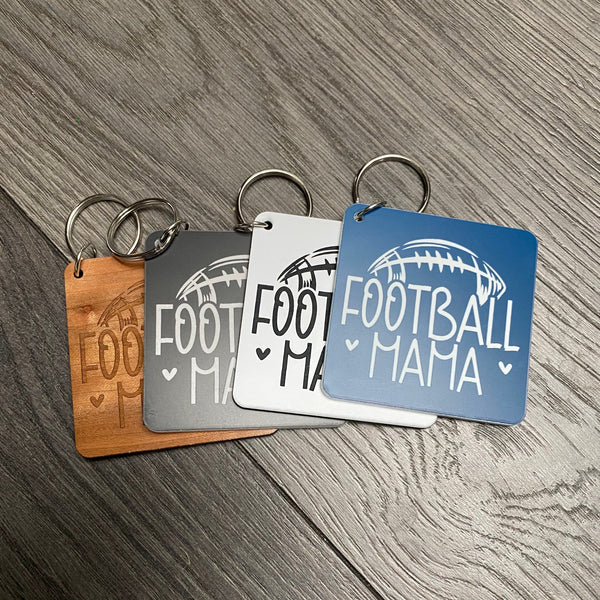 Sports Keychain for Mom. Baseball Mom. Basketball Mom. Engraved Sports Mother Keychain. Key Holder. Mom Gift. - C & A Engraving and Gifts