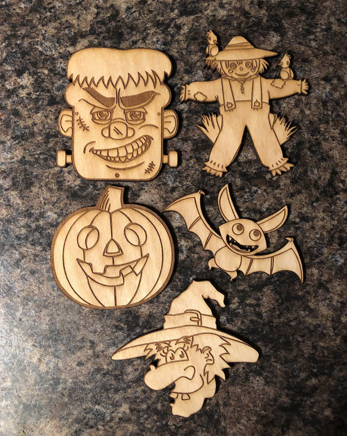 Magnet Kits for Halloween. Do It Yourself Painted Fall Kits for Kids. - C & A Engraving and Gifts