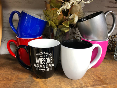 Awesome Grandpa and Grandma Coffee Mug. - C & A Engraving and Gifts