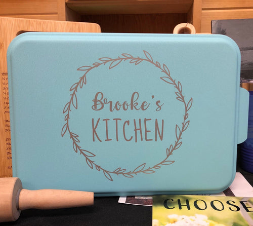 From The Kitchen of Custom Engraved Cake Pan, 9 x 13 with Cover – June  Dog Designs