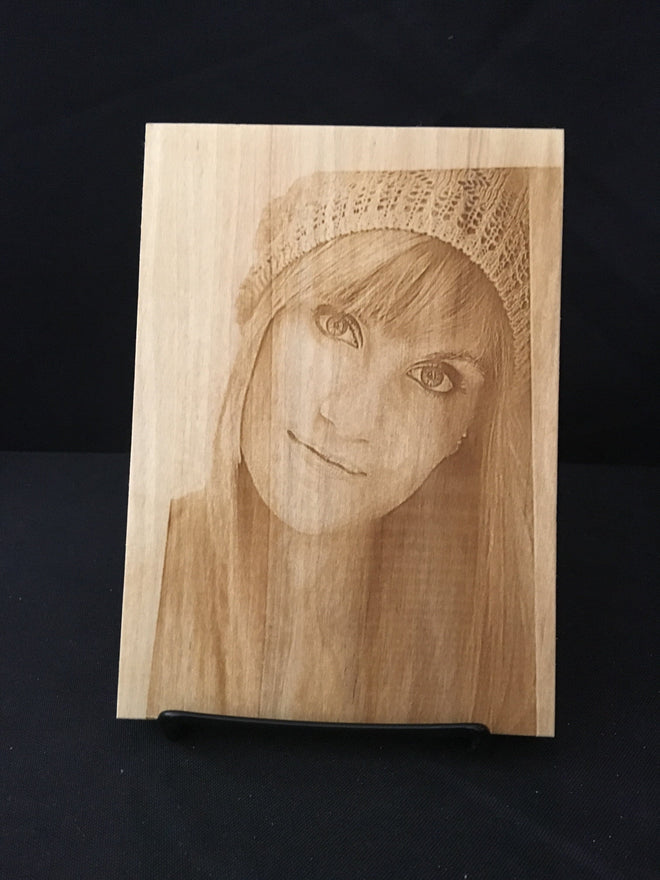 Photo Engraved Wooden Plaque. - C & A Engraving and Gifts