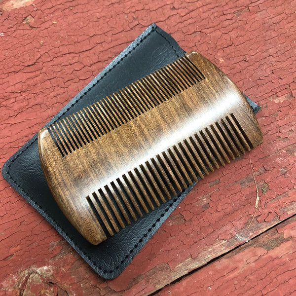 Personalized Wooden Beard Comb & Case. Groomsman Gift. Engraved Beard Comb. Custom Beard Brush. - C & A Engraving and Gifts