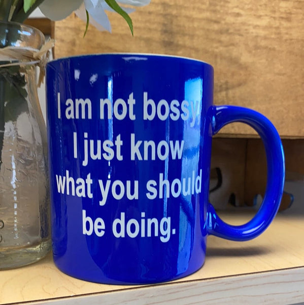 Boss Gift. I Am Not Bossy Engraved Mug. - C & A Engraving and Gifts