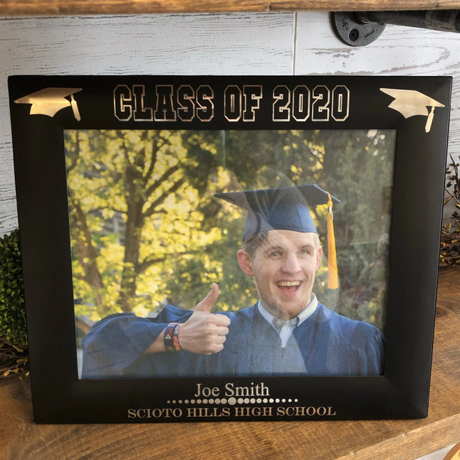 Graduation Photo Frame. 2021 Graduate Picture Frame. - C & A Engraving and Gifts