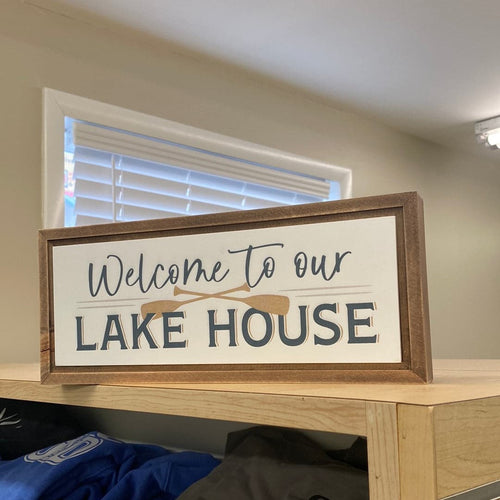 Welcome to our Lake House Sign. - C & A Engraving and Gifts
