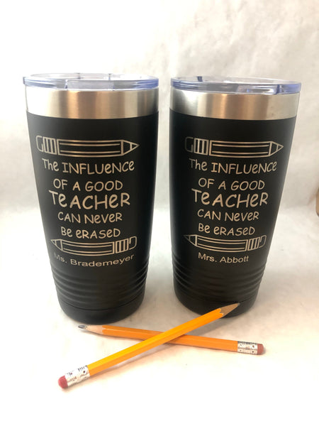 Teacher Appreciation Tumbler. #1 Teacher Cup. - C & A Engraving and Gifts