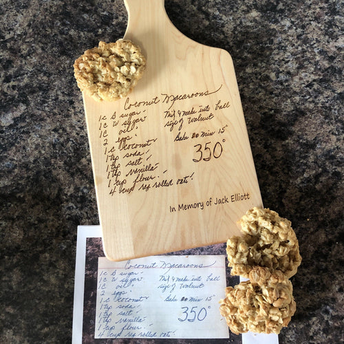 Photo Engraved Recipe Cutting Board. - C & A Engraving and Gifts