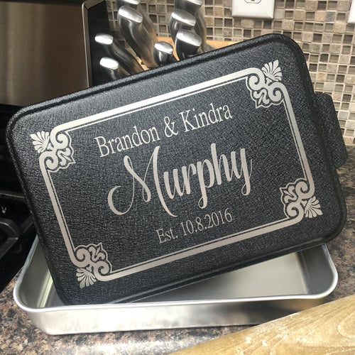 Personalized Wedding Aluminum Baking Pan with Wedding